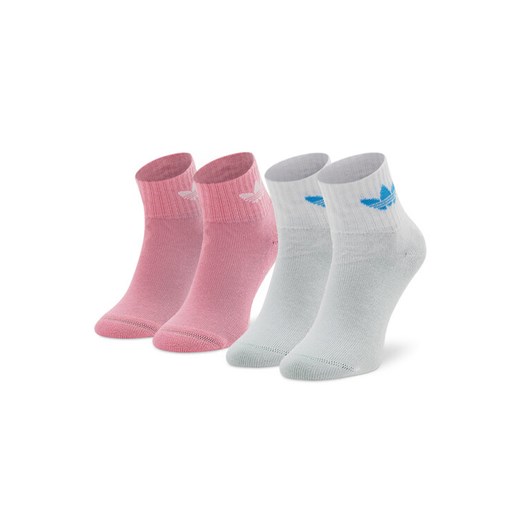 Zestaw 2 par wysokich skarpet dziecięcych adidas Anti-Slip HM1696 Kolorowy ze sklepu eobuwie.pl w kategorii Skarpetki dziecięce - zdjęcie 182032385