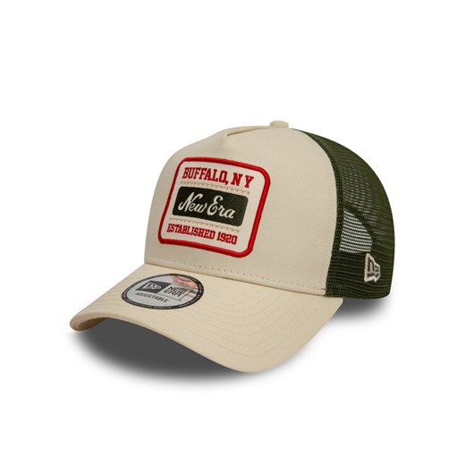 Czapka z daszkiem New Era Patch Trucker 60595467 Beżowy ze sklepu eobuwie.pl w kategorii Czapki z daszkiem damskie - zdjęcie 182032387