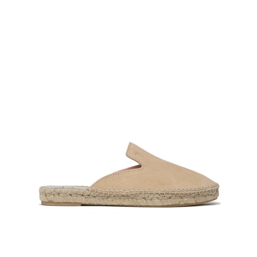 Espadryle Manebi Suede Mules M 1.1 M0 Beżowy ze sklepu eobuwie.pl w kategorii Klapki damskie - zdjęcie 182032388