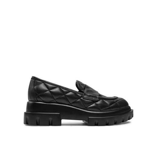 Loafersy AGL Celeste Matelasse D756033PGKA0761013 Czarny ze sklepu eobuwie.pl w kategorii Lordsy damskie - zdjęcie 182032397