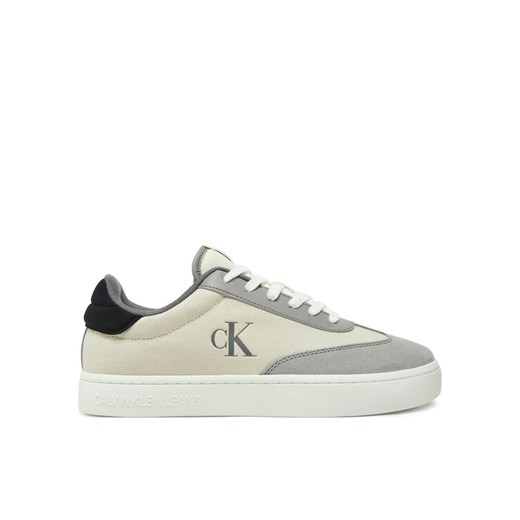 Sneakersy Calvin Klein Jeans Classic Cupsole Low Mix Mg YM0YM01169 Écru ze sklepu eobuwie.pl w kategorii Buty sportowe męskie - zdjęcie 182032465