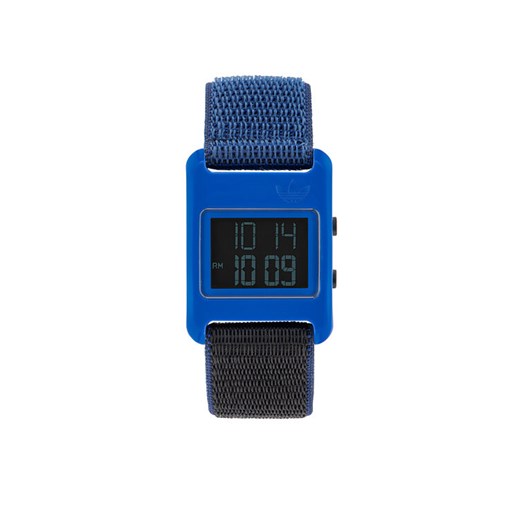 Zegarek adidas Originals Retro Pop Digital Watch AOST23066 Niebieski ze sklepu eobuwie.pl w kategorii Zegarki - zdjęcie 182032477