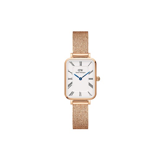 Zegarek Daniel Wellington Quadro Roman Numerals DW00100687 Złoty ze sklepu eobuwie.pl w kategorii Zegarki - zdjęcie 182032649