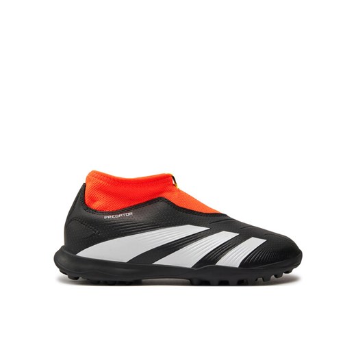Buty do piłki nożnej adidas Predator 24 League Laceless Turf Boots IG5431 Czarny ze sklepu eobuwie.pl w kategorii Buty sportowe dziecięce - zdjęcie 182032719