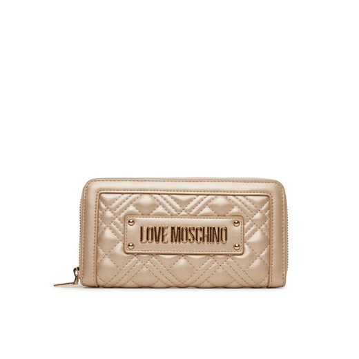 Duży Portfel Damski LOVE MOSCHINO JC5600PP1MLA196A Złoty ze sklepu eobuwie.pl w kategorii Portfele damskie - zdjęcie 182032756