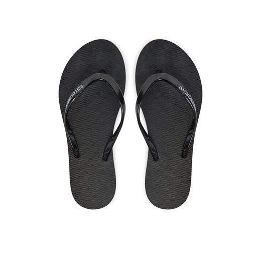 Japonki Emporio Armani XVQS09 XN118 00002 Czarny ze sklepu eobuwie.pl w kategorii Klapki damskie - zdjęcie 182032817