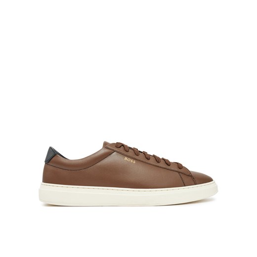 Sneakersy BOSS Kieran 50536480 Brązowy ze sklepu eobuwie.pl w kategorii Buty sportowe męskie - zdjęcie 182032826