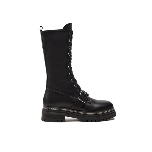 Trapery Weekend Max Mara Tana 24257960546 Czarny ze sklepu eobuwie.pl w kategorii Workery damskie - zdjęcie 182032847