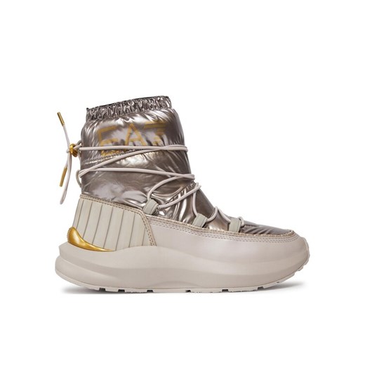 Śniegowce EA7 Emporio Armani X8M002 XK230 S912 Srebrny ze sklepu eobuwie.pl w kategorii Workery damskie - zdjęcie 182033045