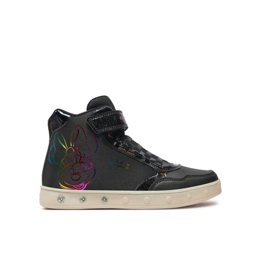 Sneakersy Geox Skylin Girl J468WE 011KN C9999 D Czarny ze sklepu eobuwie.pl w kategorii Buty sportowe dziecięce - zdjęcie 182033167