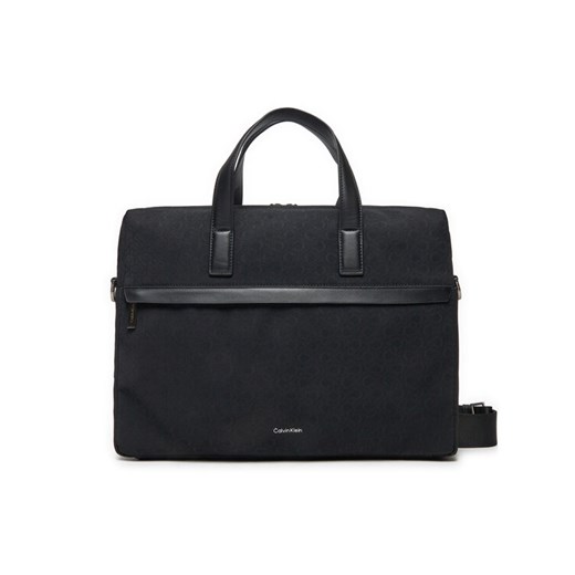 Torba na laptopa Calvin Klein Ck Must Laptopa Bag Mono K50K512727 Czarny ze sklepu eobuwie.pl w kategorii Torby na laptopa - zdjęcie 182033217