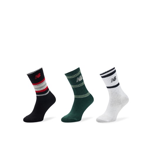 Zestaw 3 par wysokich skarpet dziecięcych New Balance LAS49363 Kolorowy ze sklepu eobuwie.pl w kategorii Skarpetki dziecięce - zdjęcie 182033255