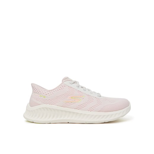 Sneakersy Skechers Go Walk Now-Khloe 125643/WPK Biały ze sklepu eobuwie.pl w kategorii Buty sportowe damskie - zdjęcie 182033267