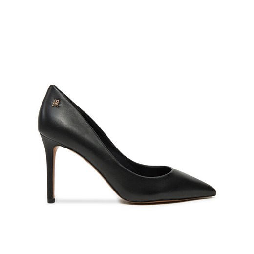Szpilki Tommy Hilfiger Essential Pointed Pump FW0FW07533 Czarny ze sklepu eobuwie.pl w kategorii Czółenka - zdjęcie 182033299