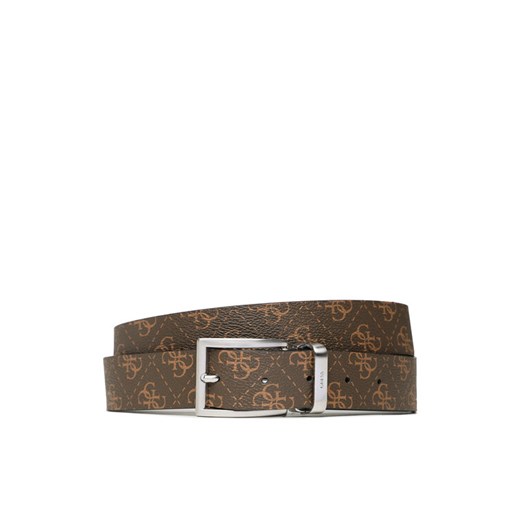 Pasek Męski Guess Vezzola Belts BM7541 LEA35 Brązowy ze sklepu eobuwie.pl w kategorii Paski męskie - zdjęcie 182033507