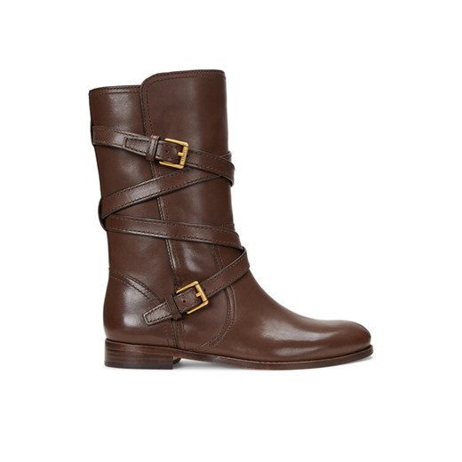 Botki LAUREN RALPH LAUREN 802945680003 Brązowy ze sklepu eobuwie.pl w kategorii Botki - zdjęcie 182033887