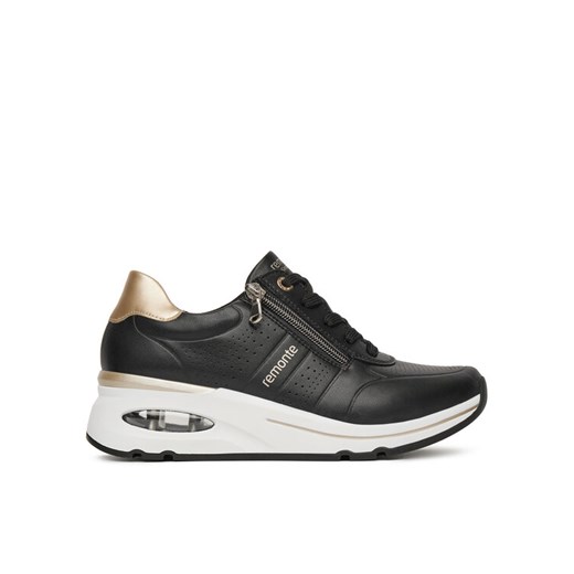 Sneakersy Remonte D2H01-03 Czarny ze sklepu eobuwie.pl w kategorii Buty sportowe damskie - zdjęcie 182034059