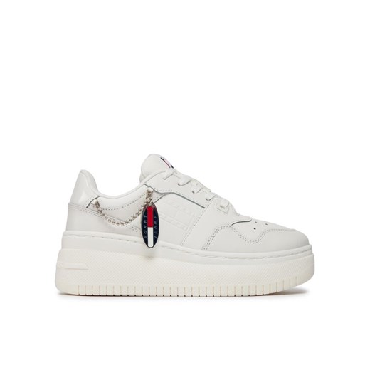 Sneakersy Tommy Jeans Tjw Retro Basket Flatform Charm EN0EN02421 Écru ze sklepu eobuwie.pl w kategorii Buty sportowe damskie - zdjęcie 182034168