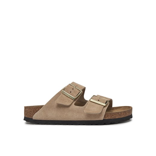 Klapki Birkenstock Arizona zamsz 1029260 Beżowy 38 eobuwie.pl