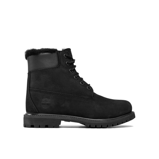 Trapery Timberland 6In Premium Shearling TB0A1U7S0011 Czarny ze sklepu eobuwie.pl w kategorii Workery damskie - zdjęcie 182034319
