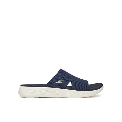 Klapki Skechers On-The-Go 600-Oceanside 140003/NVY Granatowy ze sklepu eobuwie.pl w kategorii Klapki damskie - zdjęcie 182034616