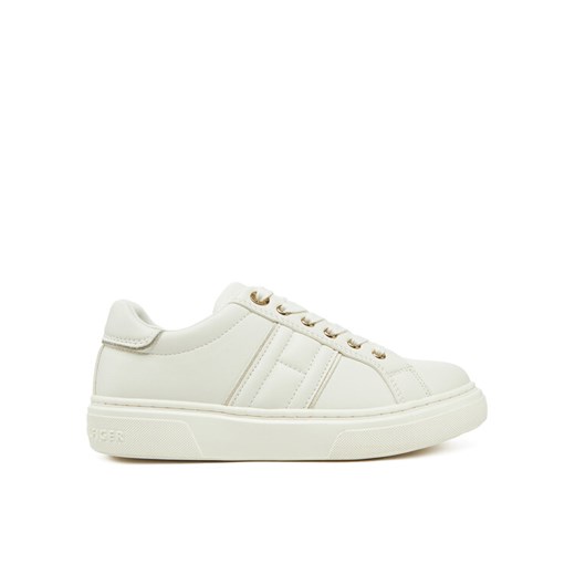 Sneakersy Tommy Hilfiger Low Cut Lace-Up Sneaker T3A9-33745-1439 S Biały ze sklepu eobuwie.pl w kategorii Buty sportowe dziecięce - zdjęcie 182034726