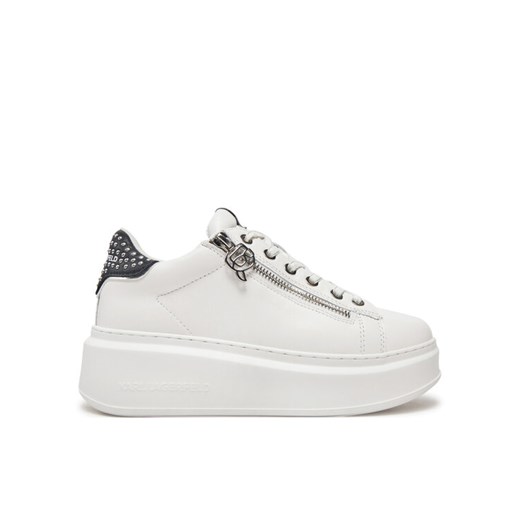 Sneakersy KARL LAGERFELD Ankapri KL63527 Biały ze sklepu eobuwie.pl w kategorii Buty sportowe damskie - zdjęcie 182034737