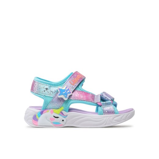 Sandały Skechers Majestic Bliss 302682L/PRMT Kolorowy ze sklepu eobuwie.pl w kategorii Sandały dziecięce - zdjęcie 182034756