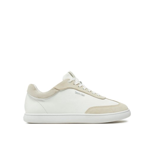 Sneakersy Calvin Klein Cupsole Lace Up - Lth Sue Mix HW0HW02435 Beżowy ze sklepu eobuwie.pl w kategorii Buty sportowe damskie - zdjęcie 182034767