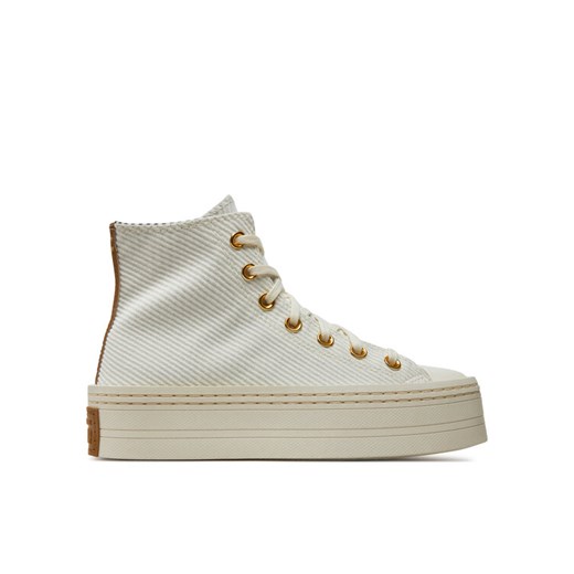 Trampki Converse Chuck Taylor All Star Modern Lift Platform Corduroy A07204C Beżowy ze sklepu eobuwie.pl w kategorii Trampki damskie - zdjęcie 182034778