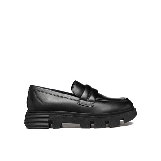 Loafersy Geox D Vilde D46UAC 00043 C9999 Czarny ze sklepu eobuwie.pl w kategorii Lordsy damskie - zdjęcie 182034906