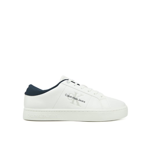 Sneakersy Calvin Klein Jeans Classic Cupsole Low Ml Lth YM0YM00864 Biały ze sklepu eobuwie.pl w kategorii Buty sportowe męskie - zdjęcie 182035018