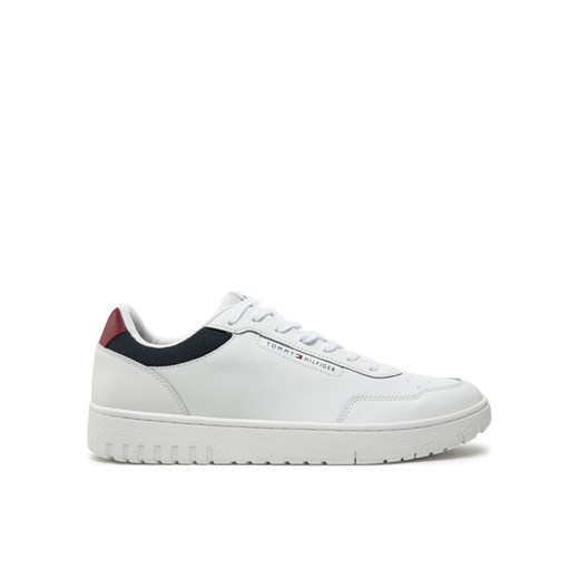 Sneakersy Tommy Hilfiger Th Basket Core Lite Lth FM0FM05369 Biały ze sklepu eobuwie.pl w kategorii Buty sportowe męskie - zdjęcie 182035098