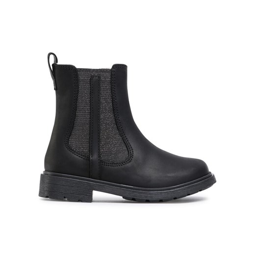 Botki Clarks Astrol Orin T 261541066 Czarny ze sklepu eobuwie.pl w kategorii Buty zimowe dziecięce - zdjęcie 182035116