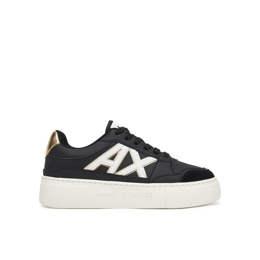 Sneakersy Armani Exchange XDX147 XV830 T780 Czarny ze sklepu eobuwie.pl w kategorii Buty sportowe damskie - zdjęcie 182035238