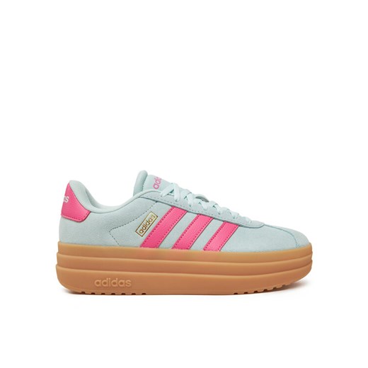 Sneakersy adidas VL Court Bold JP7628 Zielony ze sklepu eobuwie.pl w kategorii Buty sportowe damskie - zdjęcie 182035278