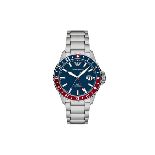 Zegarek Emporio Armani Diver AR11590 Srebrny ze sklepu eobuwie.pl w kategorii Zegarki - zdjęcie 182035306