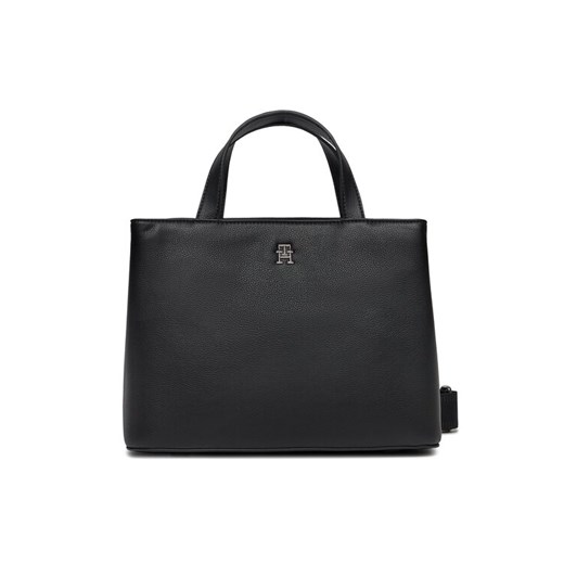 Torebka Tommy Hilfiger Th Essential Sc Satchel AW0AW15721 Czarny Tommy Hilfiger 00 eobuwie.pl