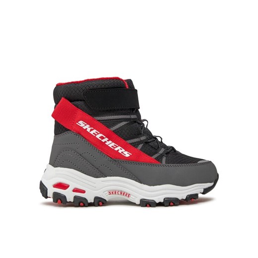 Kozaki Skechers D'Lites 660092L/BKRD Czarny ze sklepu eobuwie.pl w kategorii Buty zimowe dziecięce - zdjęcie 182035506