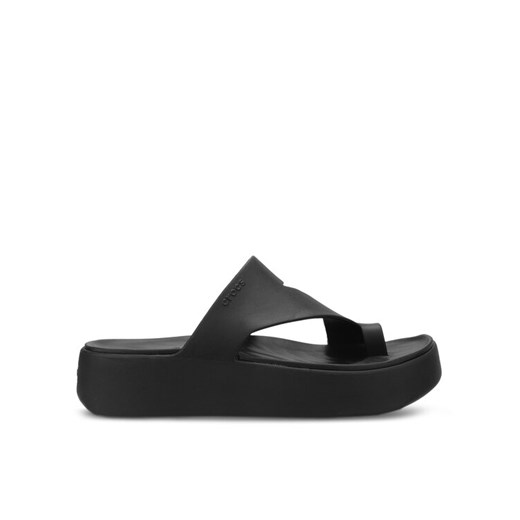Japonki Crocs Getaway Platform Toe Loop 210834 Czarny ze sklepu eobuwie.pl w kategorii Klapki damskie - zdjęcie 182035787