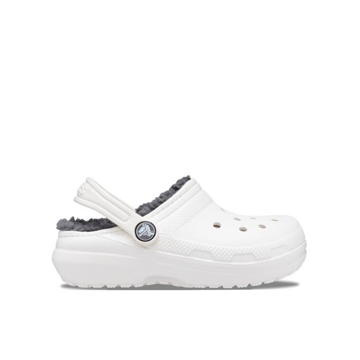 Klapki Crocs Classic Lined Clog Kids 207010 Biały Crocs 29_30 eobuwie.pl