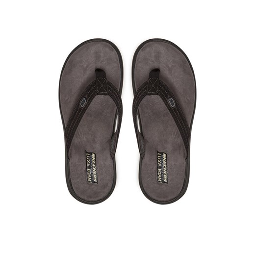 Japonki Skechers Proven Sd-Baylis 204577/BLK Czarny ze sklepu eobuwie.pl w kategorii Klapki męskie - zdjęcie 182035937