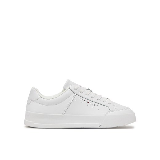 Sneakersy Tommy Hilfiger Th Court Mix Lth FM0FM05489 Biały ze sklepu eobuwie.pl w kategorii Buty sportowe męskie - zdjęcie 182035987
