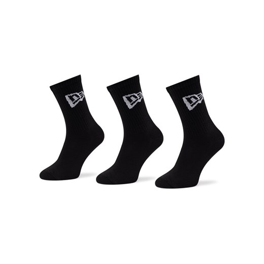 Zestaw 3 par wysokich skarpet unisex New Era Flag Crew 13113643 Czarny ze sklepu eobuwie.pl w kategorii Skarpetki męskie - zdjęcie 182036005