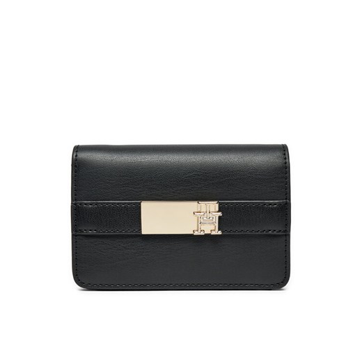 Duży Portfel Damski Tommy Hilfiger Th Heritage Slim Med Wallet AW0AW16916 Czarny Tommy Hilfiger 00 eobuwie.pl