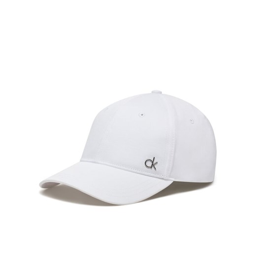Czapka z daszkiem Calvin Klein Ck Metal Cotton Cap K60K613102 Biały Calvin Klein 00 eobuwie.pl