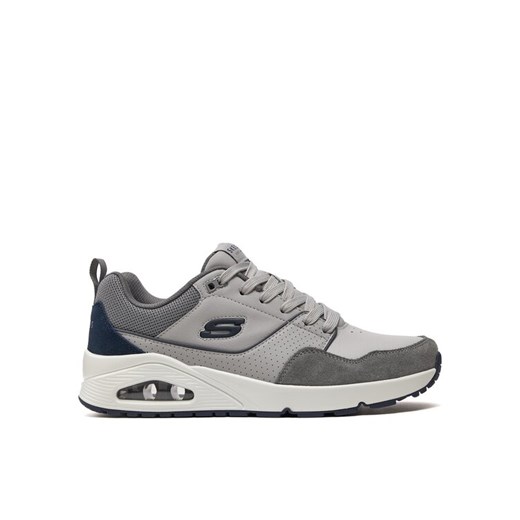 Sneakersy Skechers Uno-Retro One 183020/GRY Szary ze sklepu eobuwie.pl w kategorii Buty sportowe męskie - zdjęcie 182036518