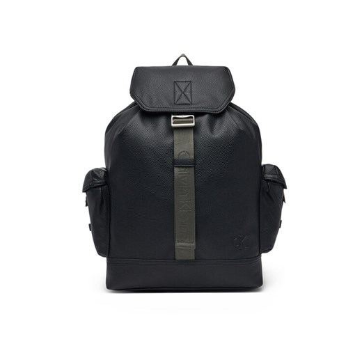 Plecak Calvin Klein Jeans Cargo Flap Backpack 43 LV04G3077G Czarny ze sklepu eobuwie.pl w kategorii Plecaki - zdjęcie 182036607