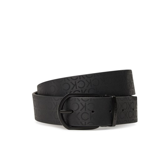 Pasek Męski Calvin Klein Adj Casual Round Mono 35Mm K50K513038 Czarny ze sklepu eobuwie.pl w kategorii Paski męskie - zdjęcie 182036798