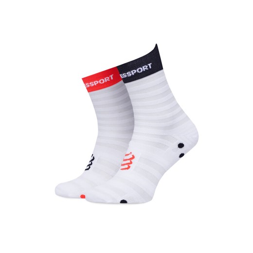 Skarpety Niskie Unisex Compressport Pro Racing Socks v4.0 Ultralight Run Low XU00051B Biały ze sklepu eobuwie.pl w kategorii Skarpetki damskie - zdjęcie 182036887